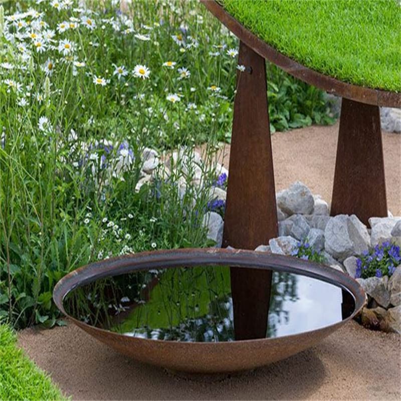 Nature Style Corten Steel Water Feature Wholesale